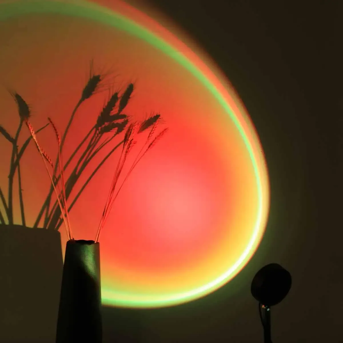 Multicolor Sunset Projector with Remote, Romantic LED Light for Room Aesthetic and Background Lighting