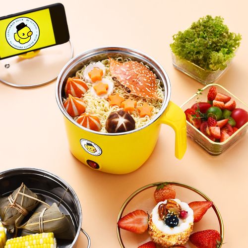 Double Layer Electric Steamer Pot for Fast Cooking and Food Warming