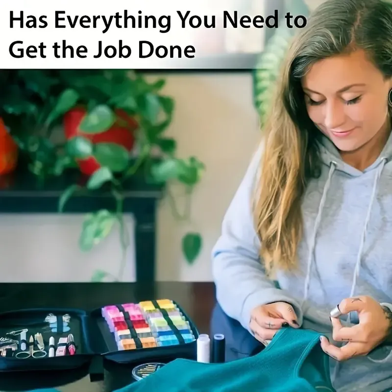 All-in-One Portable Sewing Kit with 24 Color Threads for Every Need