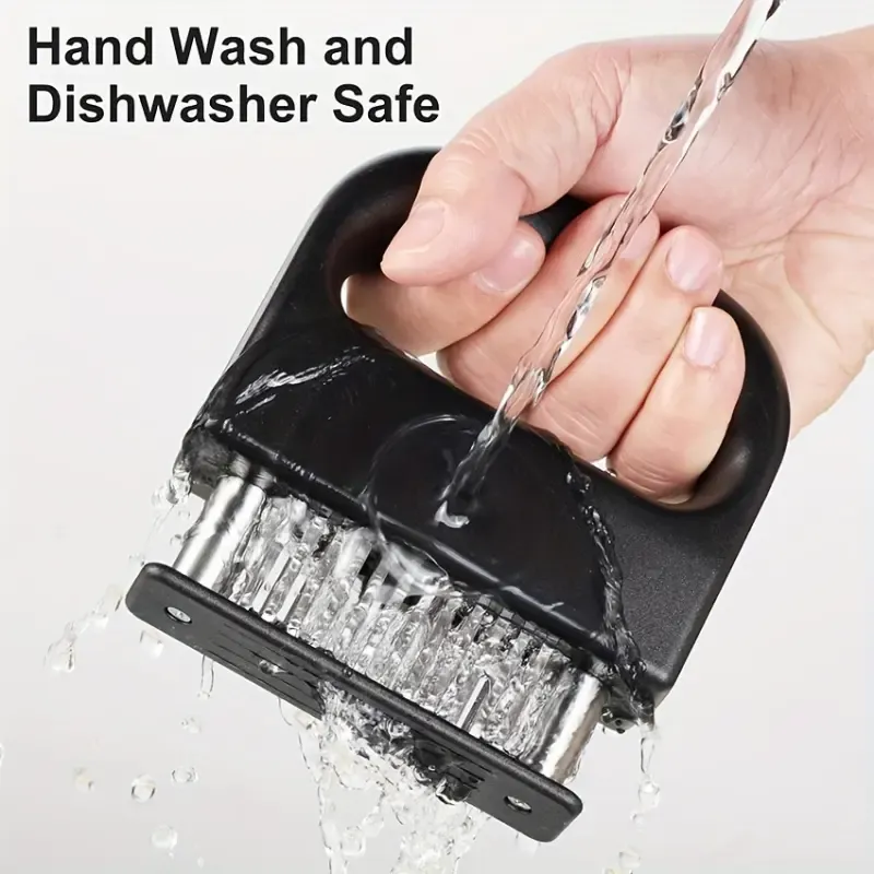 Stainless Steel Meat Tenderizer with 45 Blades for Tenderizing Beef Pork Chicken