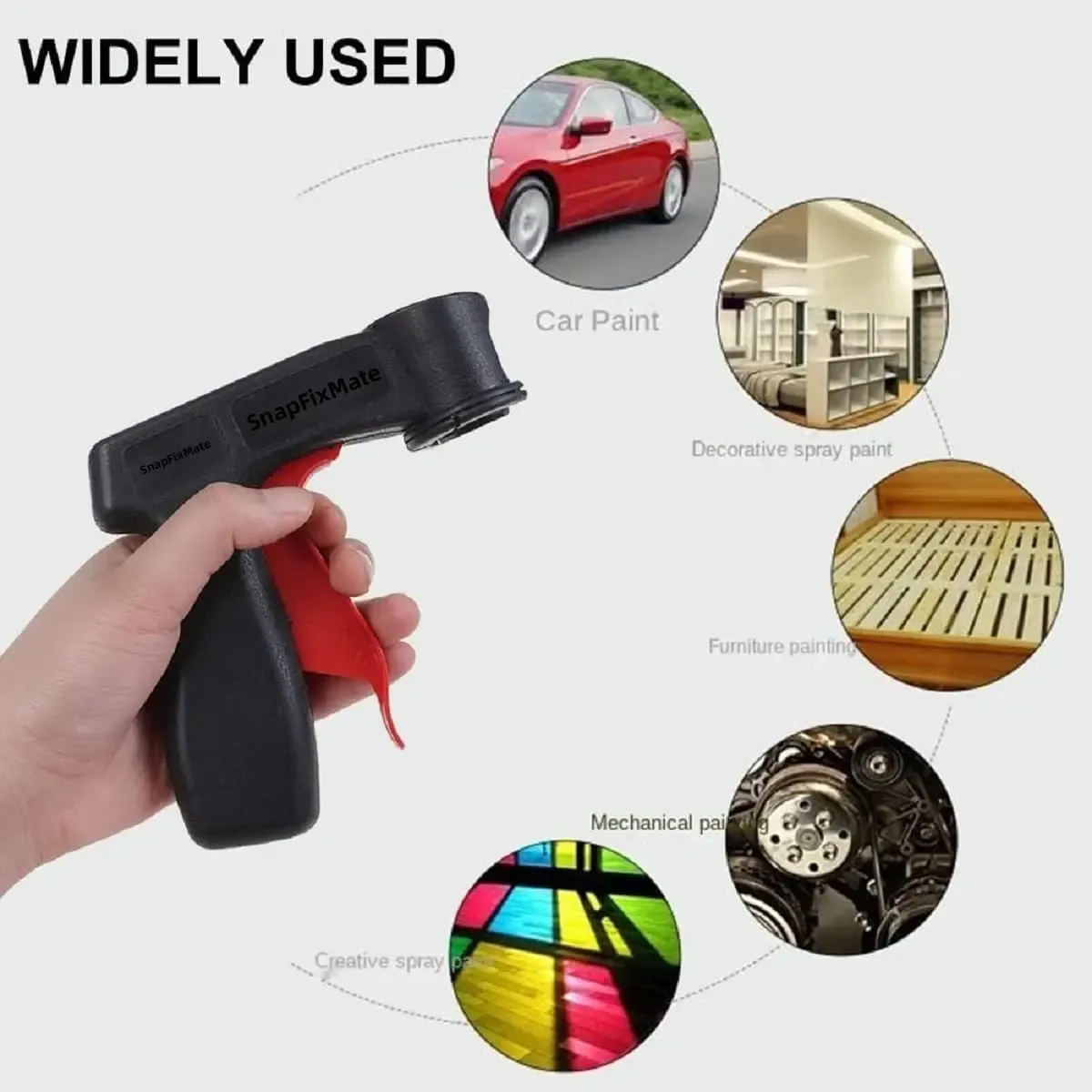 Universal Aerosol Spray Can Trigger Handle for All Standard Spray Cans