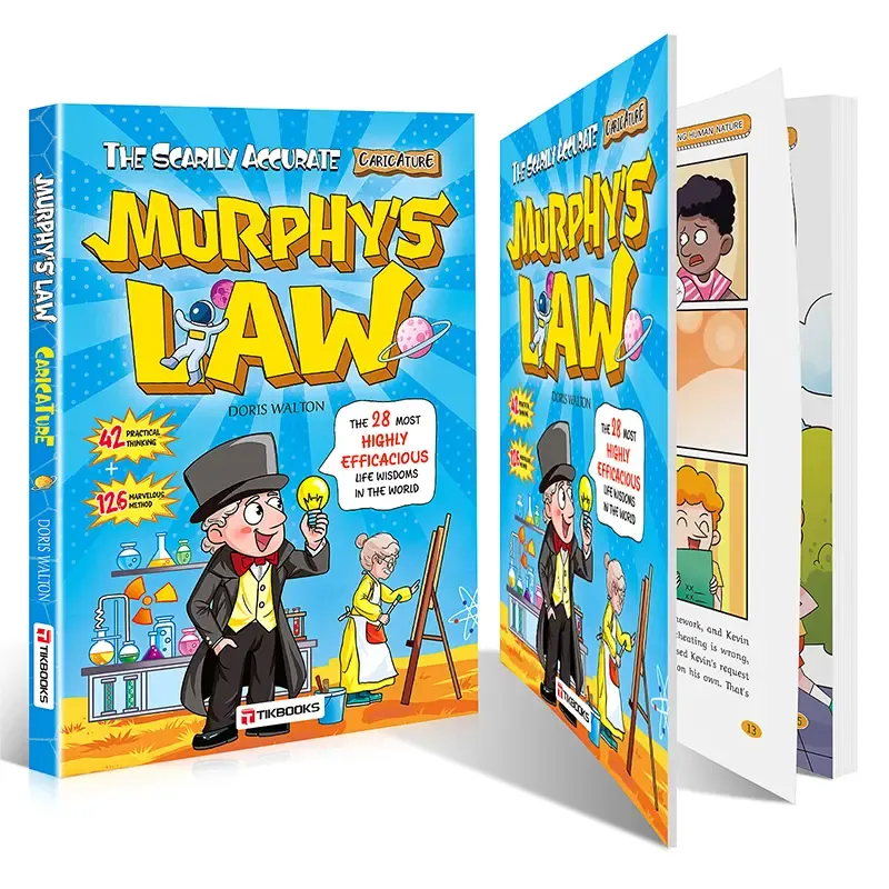 Kids Murphy's Law Comic Book Fun Life Wisdom for Critical Thinking English Version