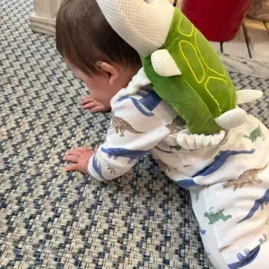 Breathable Baby Back and Head Protection Pad Turtle Design PP Cotton Filling for Fall Prevention