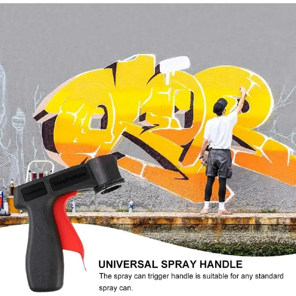 Universal Aerosol Spray Can Trigger Handle for All Standard Spray Cans