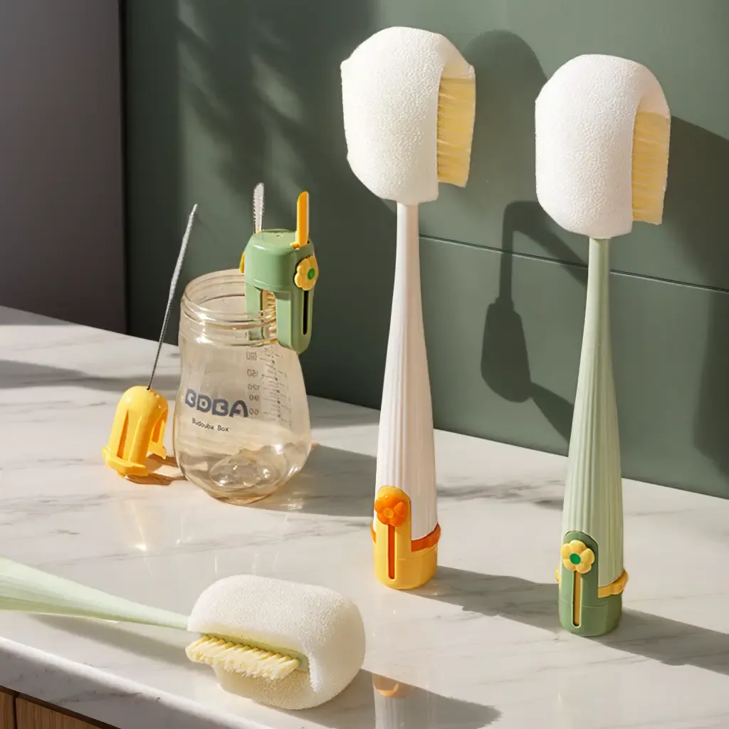 5 in 1 Multifunctional Cup Brush Set Detachable Cleaning Brush for Bottles and Straws