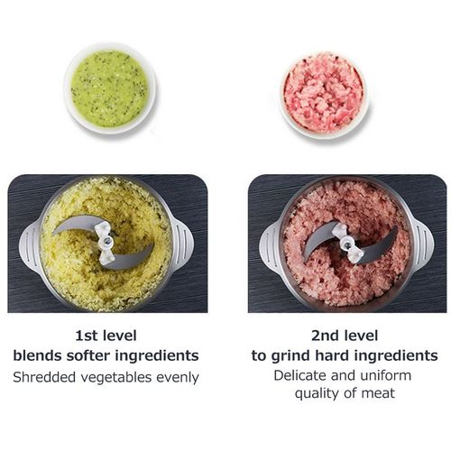 Powerful Electric Food Chopper 2L Capacity for All Ingredients