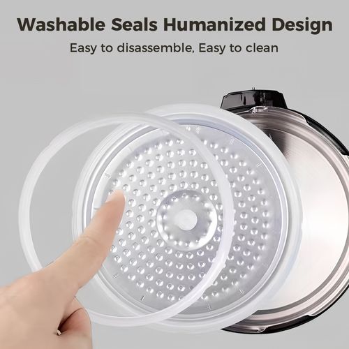 6L Multifunctional 10 in 1 Electric Pressure Cooker Intelligent Temperature Control 24H Timer Removable Seal Easy to Clean