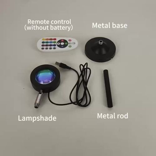 Multicolor Sunset Projector with Remote, Romantic LED Light for Room Aesthetic and Background Lighting