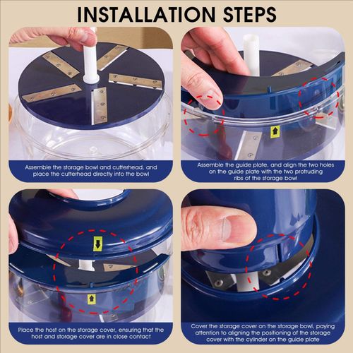 Electric Multi Use Food Peeler Machine for Fruit Skin Removal and Garlic Mincing