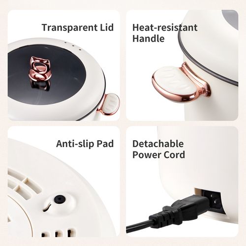 6L Electric Divided Hot Pot – Dual Temp Control, Non-Stick, Family-Size for 6-8 People