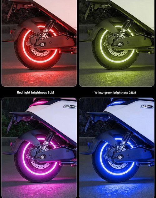 LED Tire Valve Lights 7 Color Motion Activated Waterproof Wheel Lights for Electric Bikes Motorcycles Scooters 2 Pack
