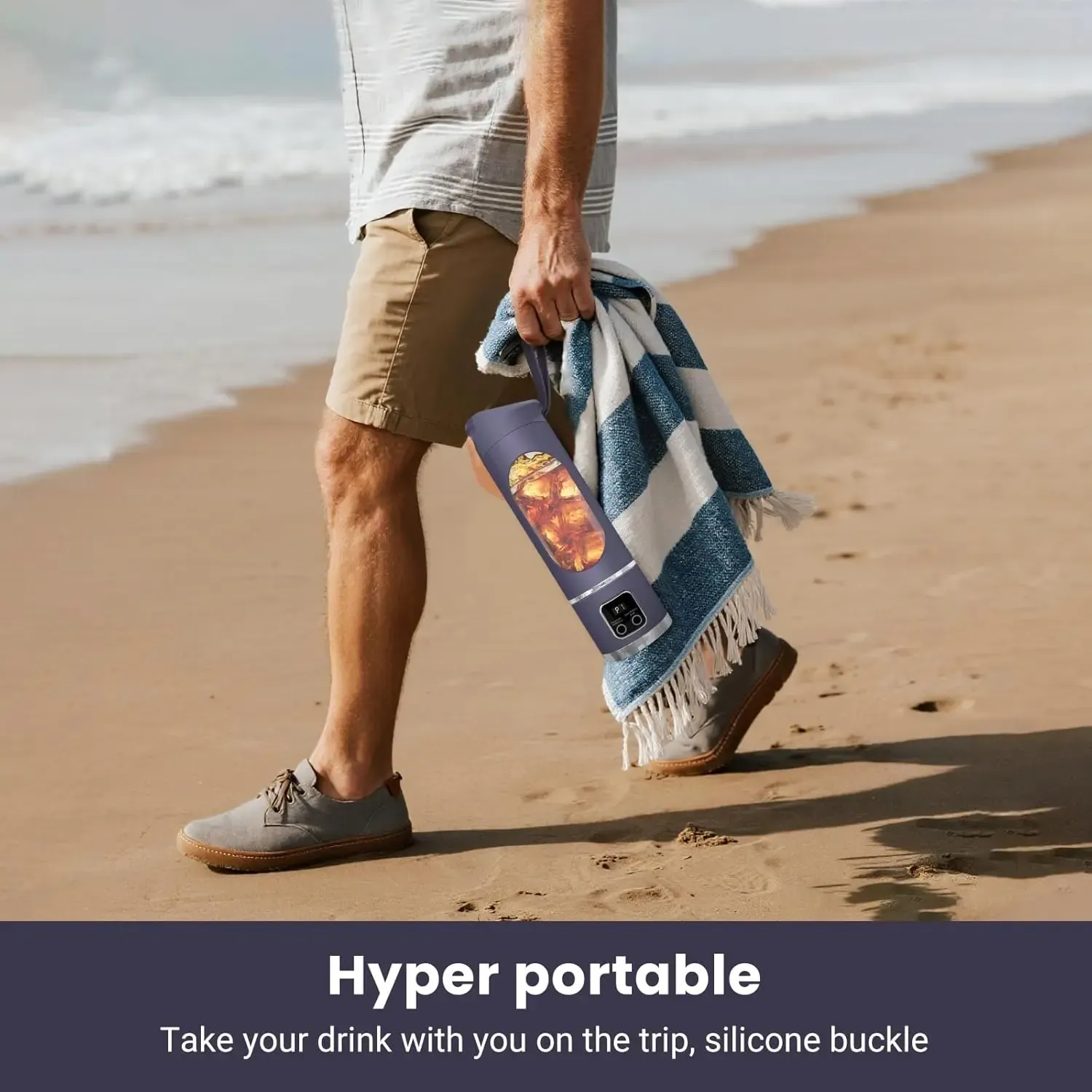 Automatic USB Rechargeable Portable Large-Capacity Juicer Cup for Home & Outdoor