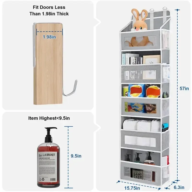 Space Saving 5 Layer Over Door Storage