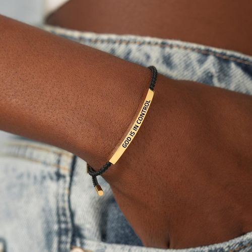 Adjustable Braided Bracelet | God Is In Control Gift