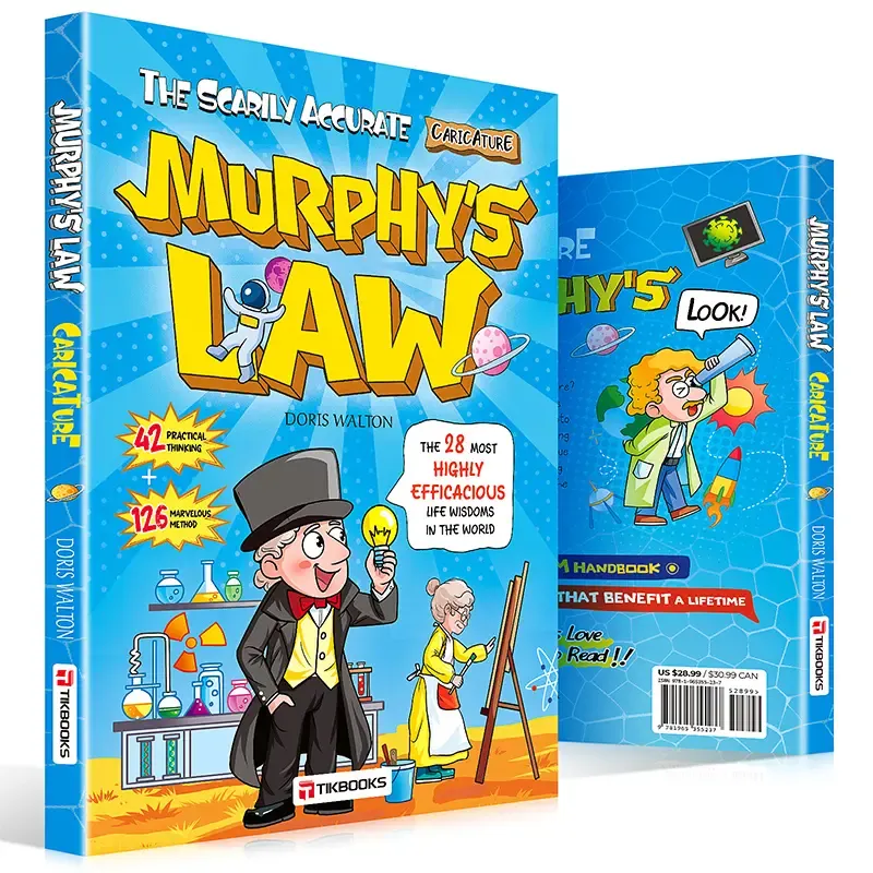 Kids Murphy's Law Comic Book Fun Life Wisdom for Critical Thinking English Version