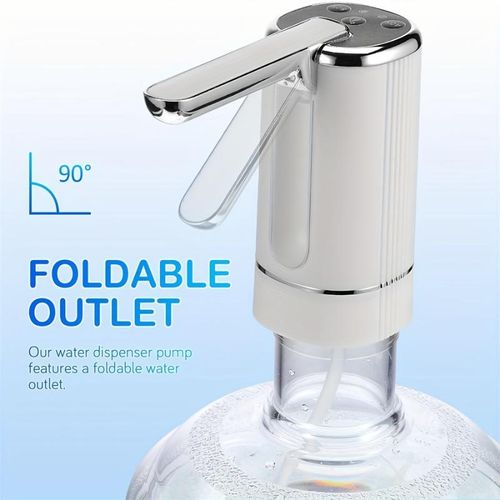 Automatic Water Dispenser: One-Key Pumping Electric Water Dispenser for Home Barrels, Compatible with Multiple Bucket Sizes and Easy to Install