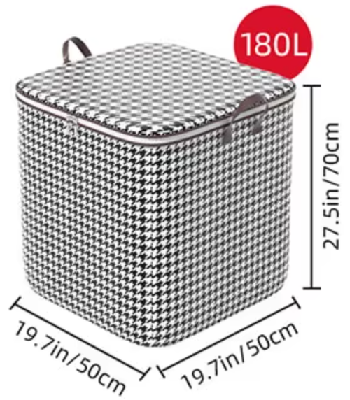 180L Super Big Bags Household sorting packaging mobile quilt clothes storage bag storage bag non-woven large capacity laundry bag blanket