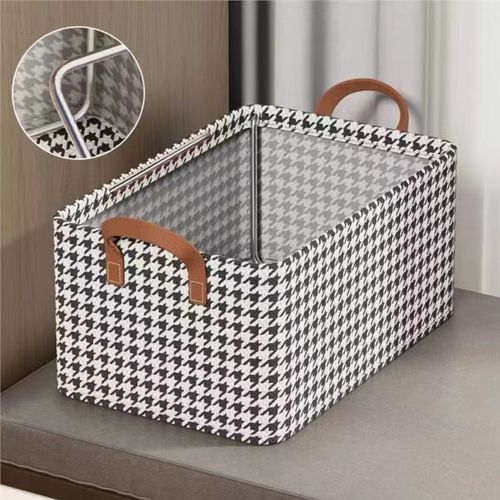 Foldable Storage box Modern simple foldable bedroom clothes storage box solid color fabric for classification and organization
