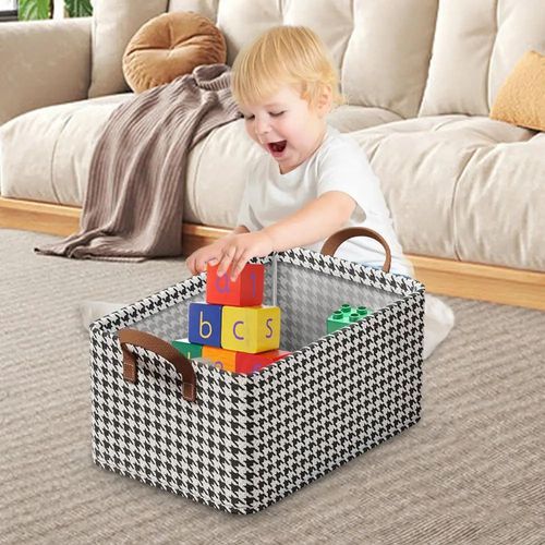 Foldable Storage box Modern simple foldable bedroom clothes storage box solid color fabric for classification and organization