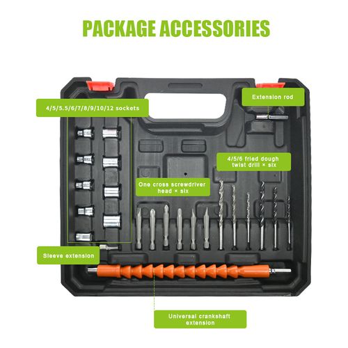 21v cordless multi-function drill with impact