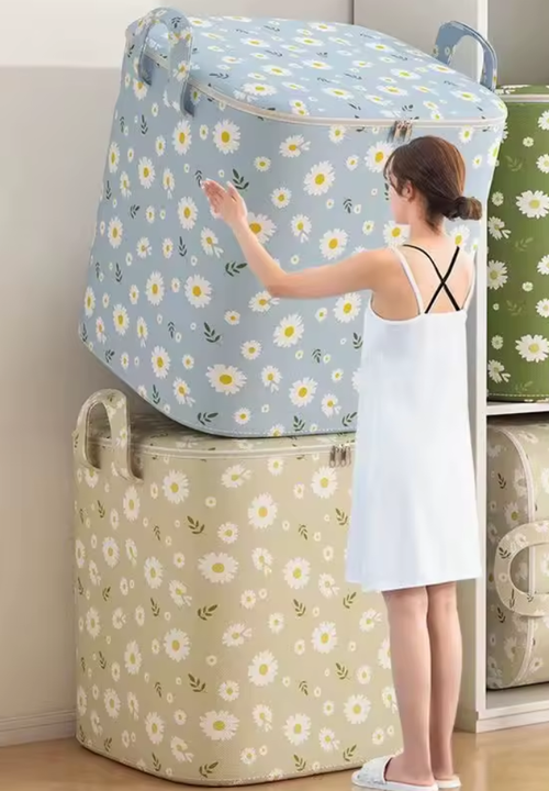 180L Super Big Bags Household sorting packaging mobile quilt clothes storage bag storage bag non-woven large capacity laundry bag blanket