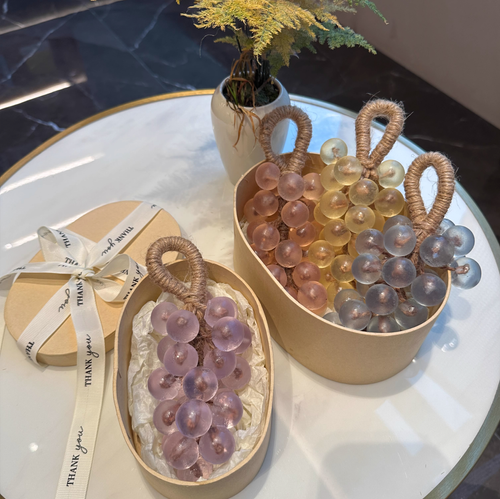 Wholesale Handmade Solid Bar Soap Grape String Aromatherapy with Long-Lasting Fragrance Tea Tree Green Tea for Home Use Gifts