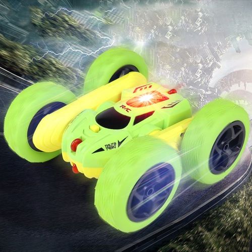 2.4G 4WD Double Sided Rc Stunt Car 360degree Rotating Stunt Drift Remote Control Car Electric Car Toys with Lights