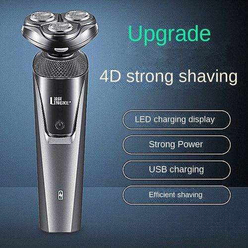 110V 220V Lingke 8806 Three Blade Washable Electric Shaver USB Rechargeable Men s Shaver