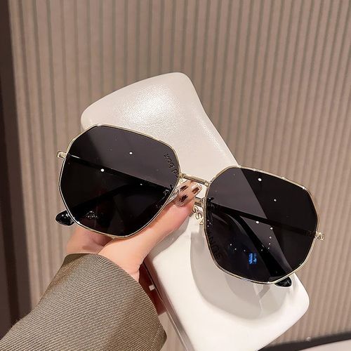 2025 New Arrival Luxury Fashion Sun Glasses Gradient Design Polygonal Metal Frame Driving Travel Sunglasses for Men Women