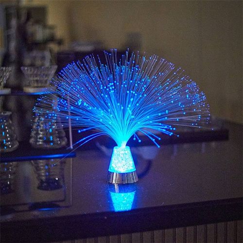 Battery Powered 7 Colors Changing Babysbreath Fiber Optic Lamp Decor for Wedding Indoor Room Decoracion De Navidad