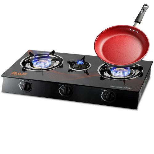 RAF Advanced Multifunction Wholesale Price High Power 3 Burners Electric Gas Stove for Indoor