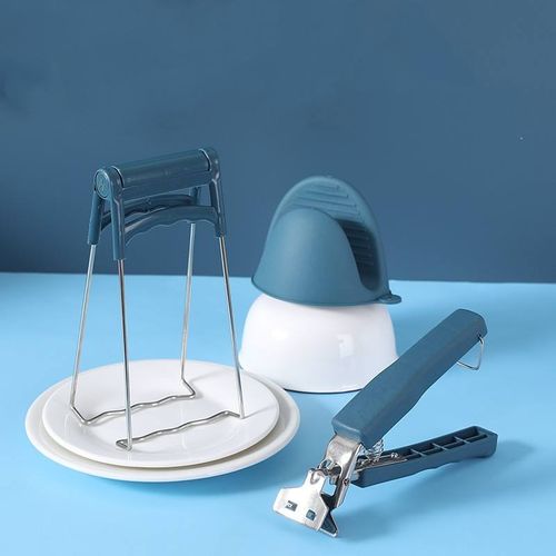 Stainless Steel Clip Bowl Clip Tray Bowl Holder Kitchen Gadget Finger Stall Bowl Holder