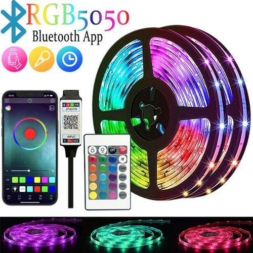 5V Colorful USB Light Bar RGB Flashing Color Change 5050 Flow Light with Running Horse Lantern Desktop Atmosphere Lamp
