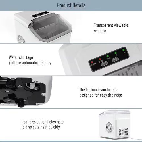 Restaurant hotel bar automatic ice machine 48 pounds 24 hours plastic automatic ice making