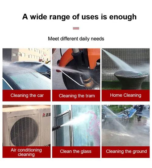 Portable Wash Machine 3000w 7-12MPA（70-120BAR） High Pressure Washer With Electric Car Washer Gun