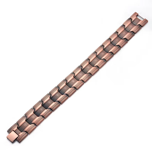 Hot Selling Super Quality Big Size Health Magnetic Therapy 45pcs Magnets Magnetic 99.9% Solid Pure Copper Bracelet for Healing