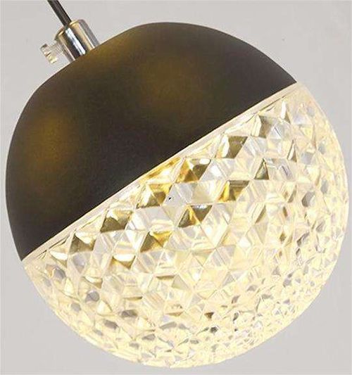 Decoration Home Iron Aluminum Acrylic Staircase Led Chandelier with Balls for Nordic Minimalist Luxury Living Room Restaurant