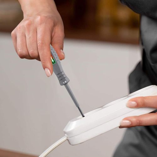 （A set including Flat screwdriver and Phillips screwdriver）New stable voltage test pen