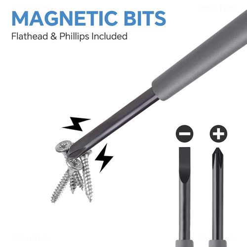 （A set including Flat screwdriver and Phillips screwdriver）New stable voltage test pen