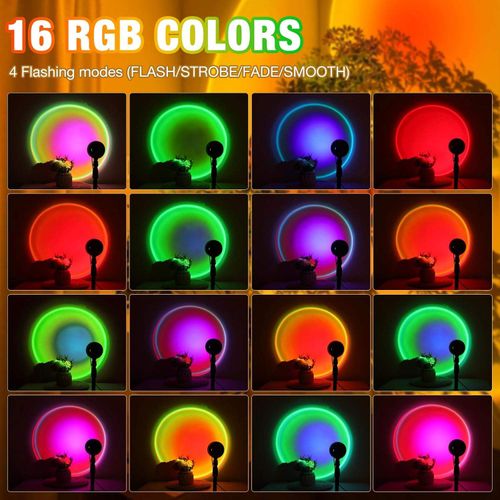 Fashionable and Hot Selling Atmosphere Artifact Small Bedroom Lamp Sunset Lamp