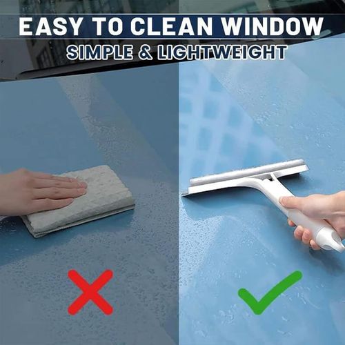 Double-side Glass Wiper Spray Mop Cleaning Brush Glass Car Windshield Window Cleaner Windows Squeegee with Spray Bottle