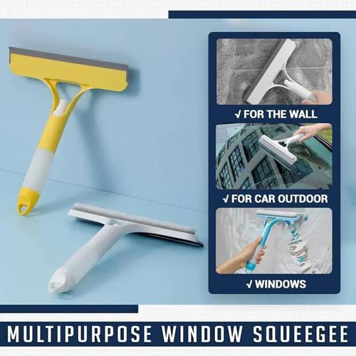 Double-side Glass Wiper Spray Mop Cleaning Brush Glass Car Windshield Window Cleaner Windows Squeegee with Spray Bottle