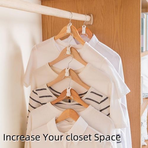 (50pcs 1set) hanger hooks for clothing storage, saving space and organizing, hanger accessories.