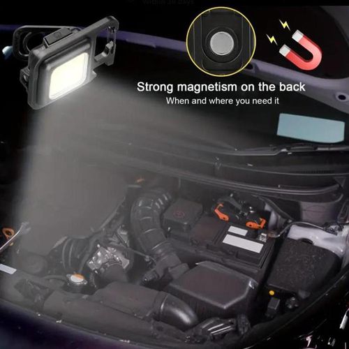 Outdoor Portable Mini Keychain Light, COB Emergency Lamp, Multifunctional Pocket Light, LED Flashlight Rechargeable, 3 Gear Adjustable Keychain Light for Outdoor Camping Hiking