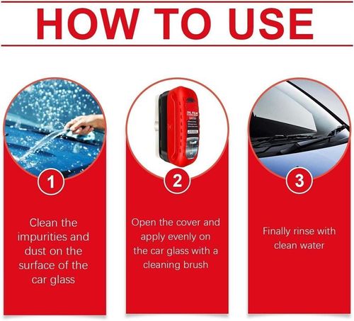 (2pcs 1set)Car Hydrophobic Windshield Coating Glass Cleaning Board Automotive Oil Film Cleaning Brush