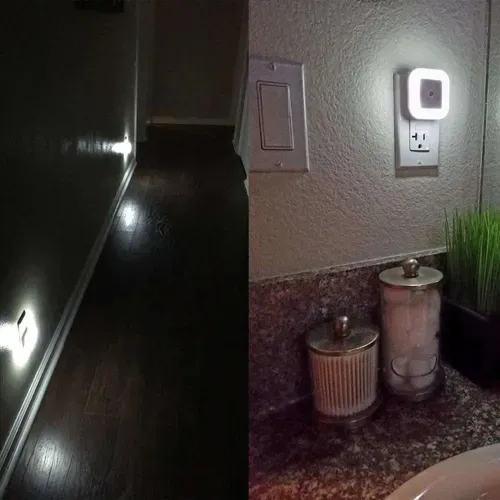 6-pack This sensor-activated LED night light for children can be embedded in a wall and is suitable for use in bathrooms, hallways, stairwells, kitchens, bedrooms, garages, and other similar locations. 1105 sales
