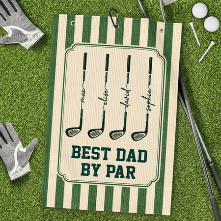 Toallas de golf personalizadas-Regalos de golf de cumpleaños personalizados para papá, abuelo-Golf Más preocupaciones menos