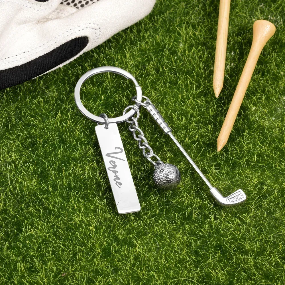 Llaveros personales para palos de golf-un regalo para los golfistas.