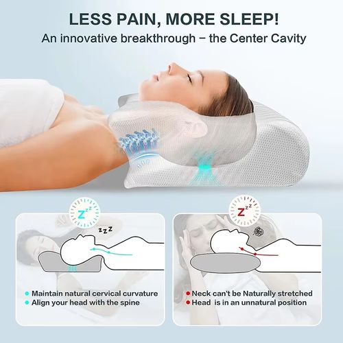 Butterfly Horn Memory Foam Cervical Pillow