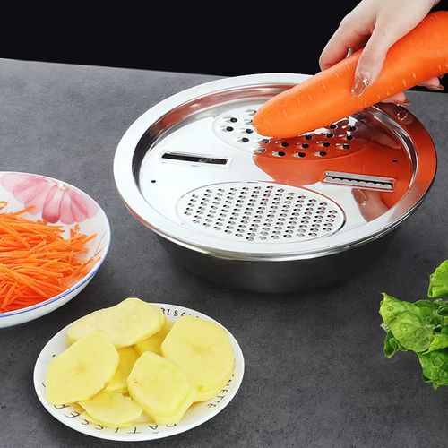 Thickened Stainless Steel Grater Basin 3-piece Set